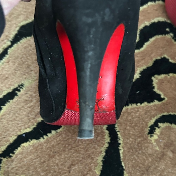 Christian Louboutin Black Heeled Boots - Picture 8 of 9